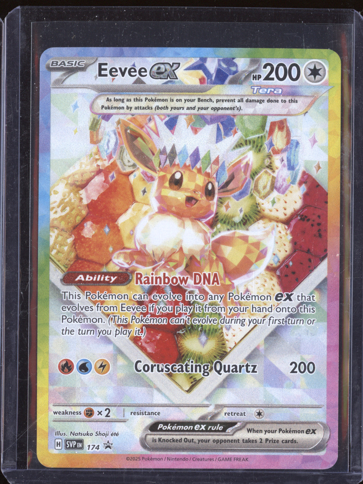 Eevee ex 2025 Pokemon Scarlet & Violet Promos SVP 174 Black Star Promo