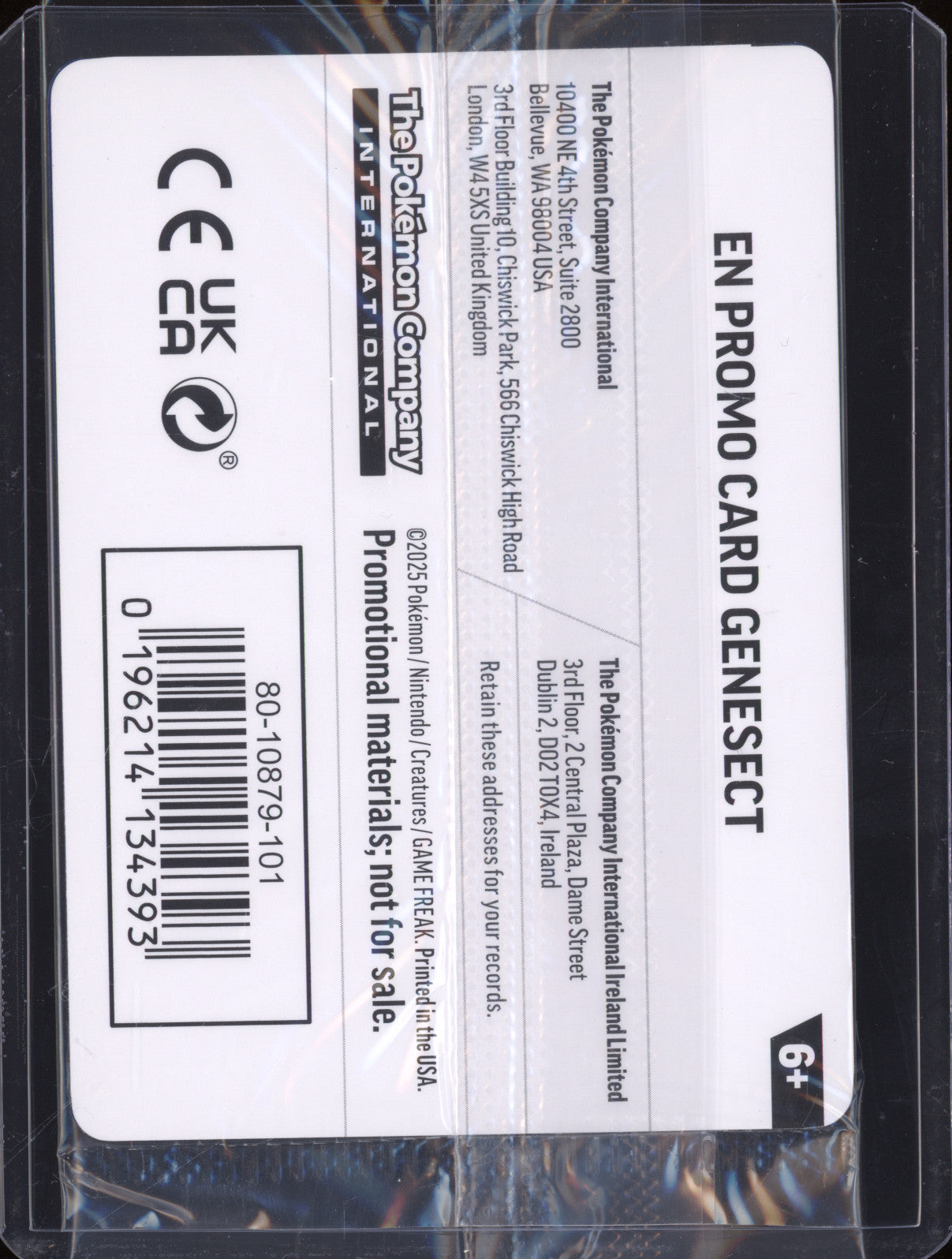 Genesect 2025 Pokemon Phantasmal Flames PFL 008/094 Holo Rare Stamped Promo