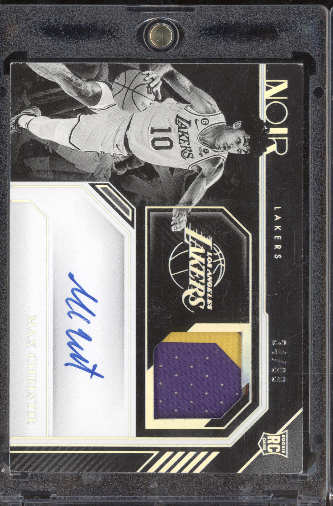 2022 Panini Noir Max Christie Black & White RPA Auto 34/99