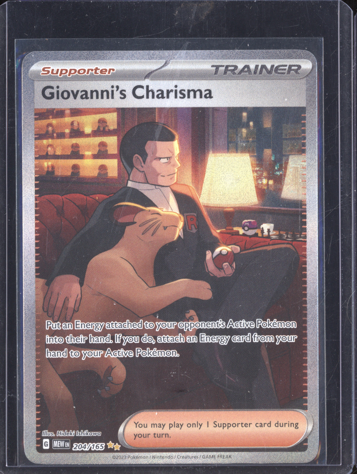 Giovanni's Charisma 2023 Pokemon 151 204/165 Special Illustration Rare