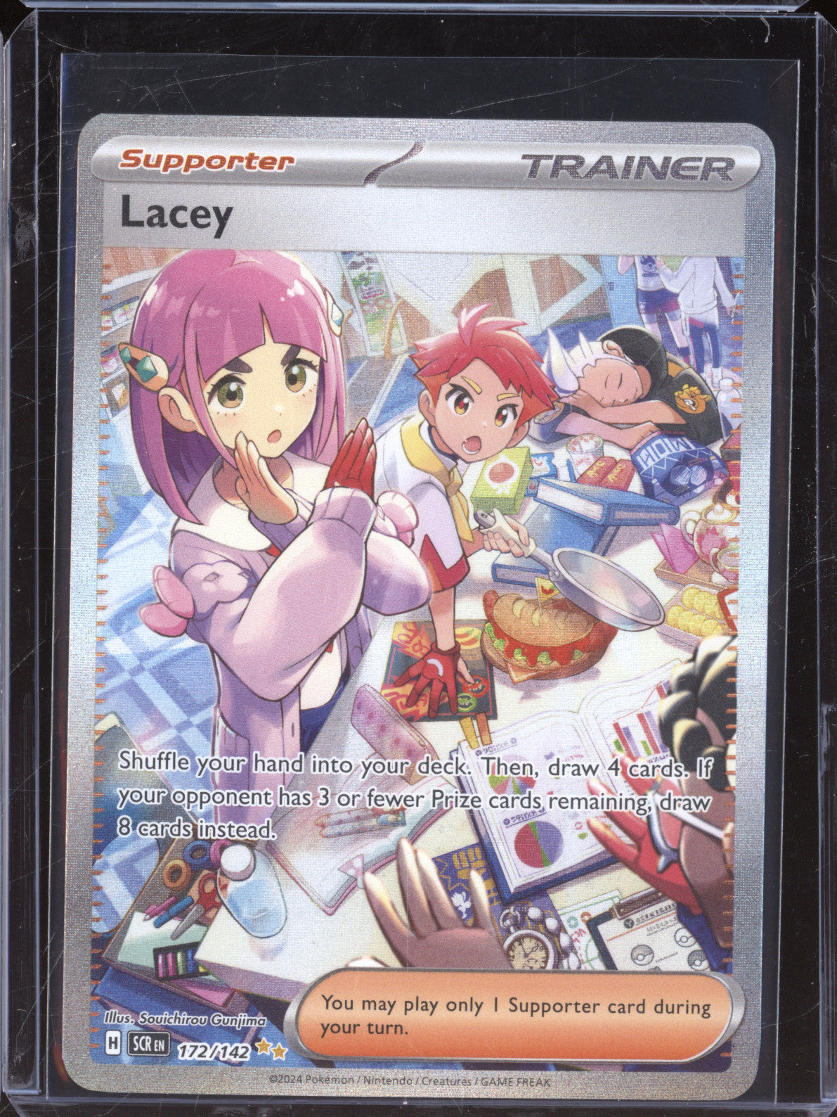 Lacey 2025 Pokemon Stellar Crown SCR 172/142 Special Illustration Rare