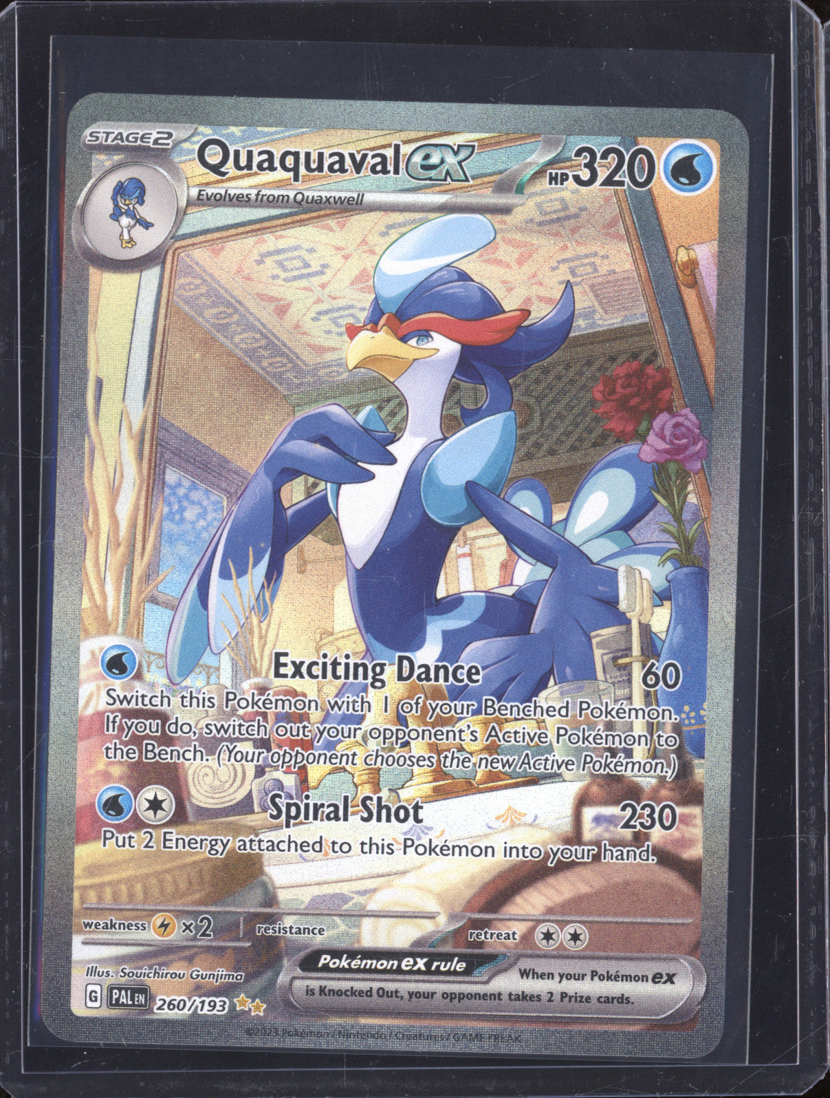 Quaquaval Ex Pokemon Paldea Evolve PAL 260/193 Special Illustration Rare