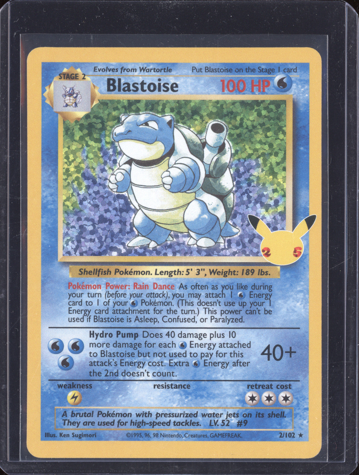 2021 Pokemon Celebrations Blastoise 2/102 Classic Collection