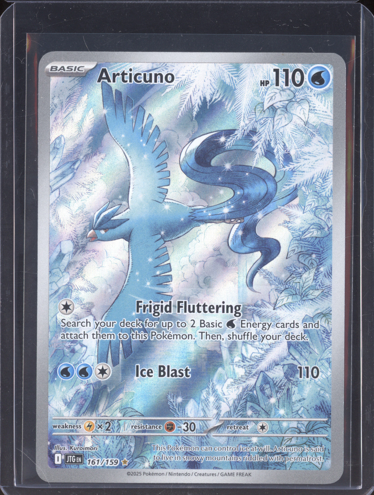 Articuno 2025 Pokemon Journey Together JTG 161/159 Illustration Rare
