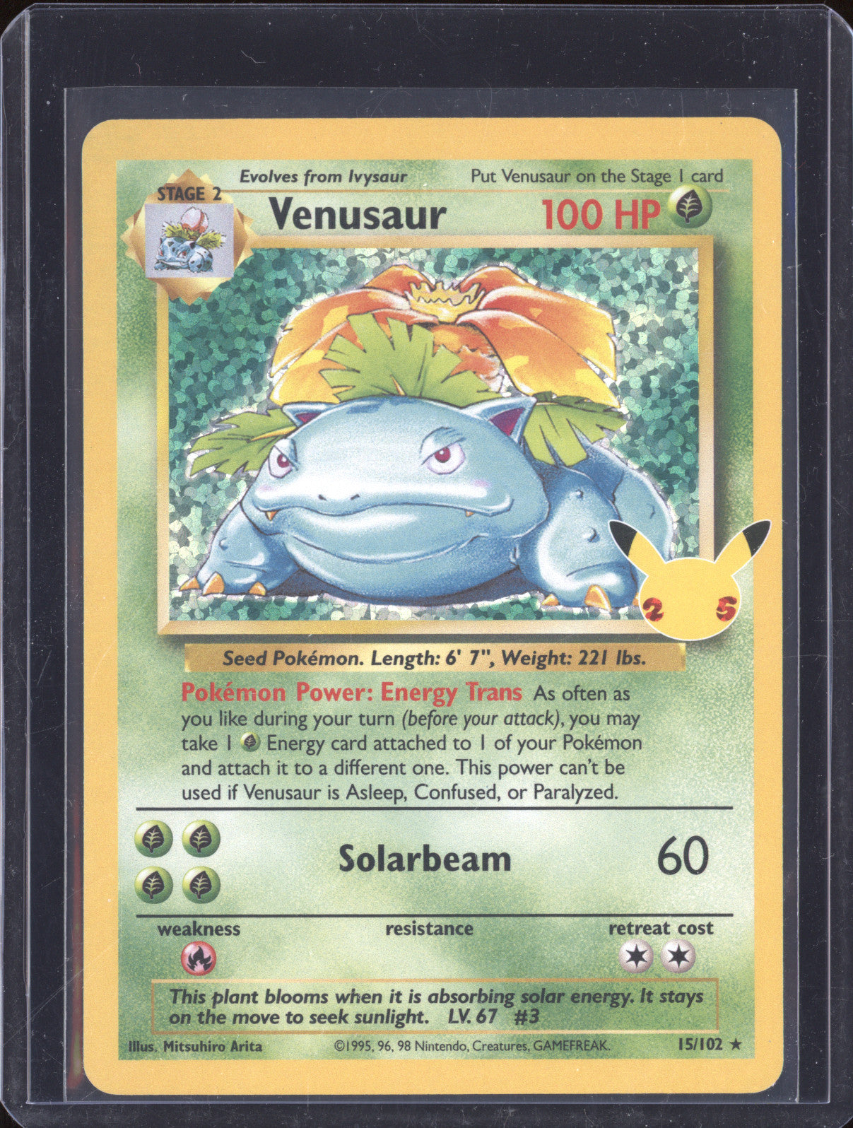 2021 Pokemon Celebrations Venusaur 15/102 Classic Collection