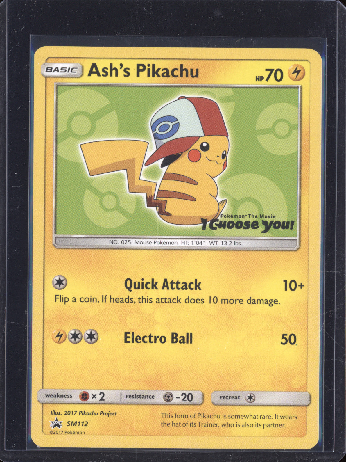 Ash's Pikachu 2017 Pokemon Sun & Moon SM112