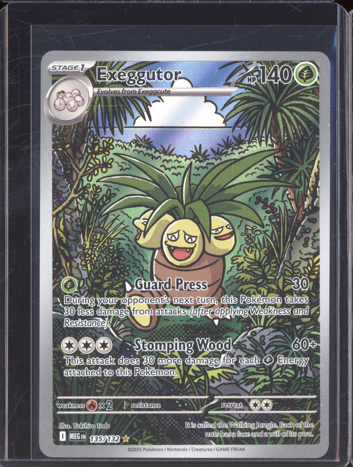 2025 Pokemon Mega Evolutions MEG 135 Exeggutor Illustration Rare