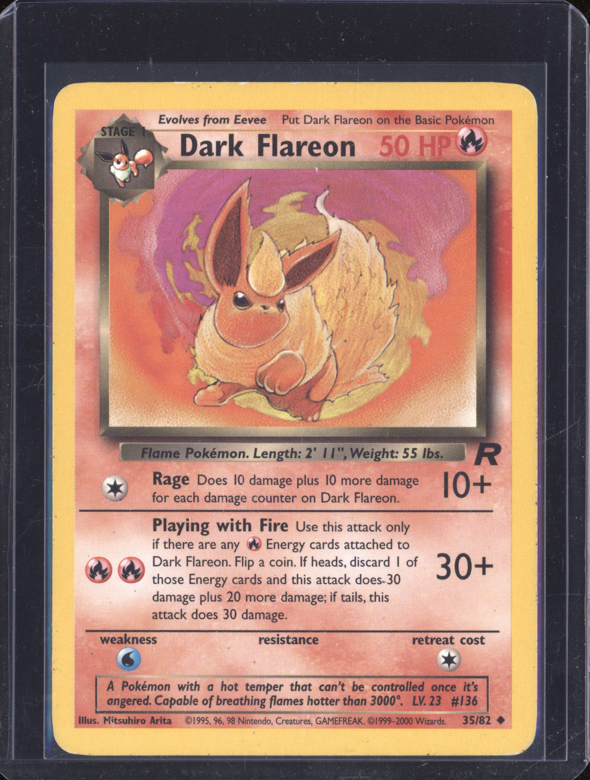 1999 WOTC Dark Flareon 35/82 Team Rocket Returns