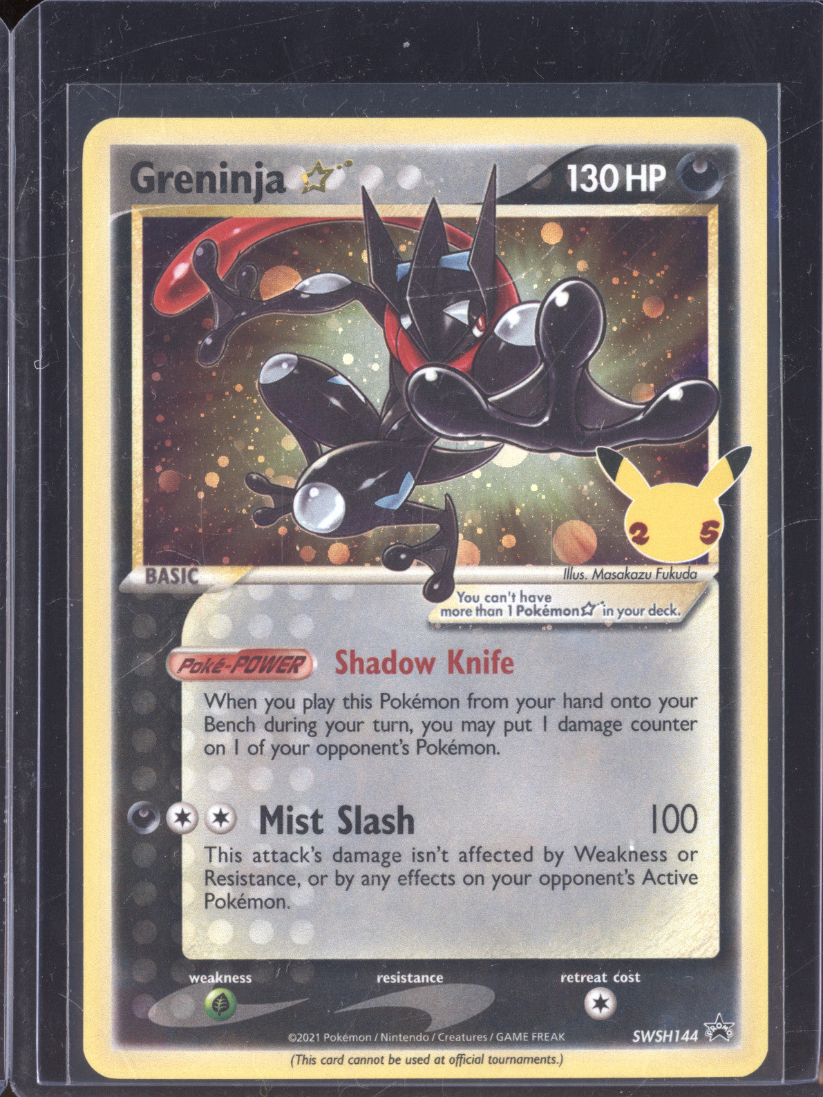 Greninja 2021 Pokemon Celebrations Classic Collection SWSH144 Gold Star Promo