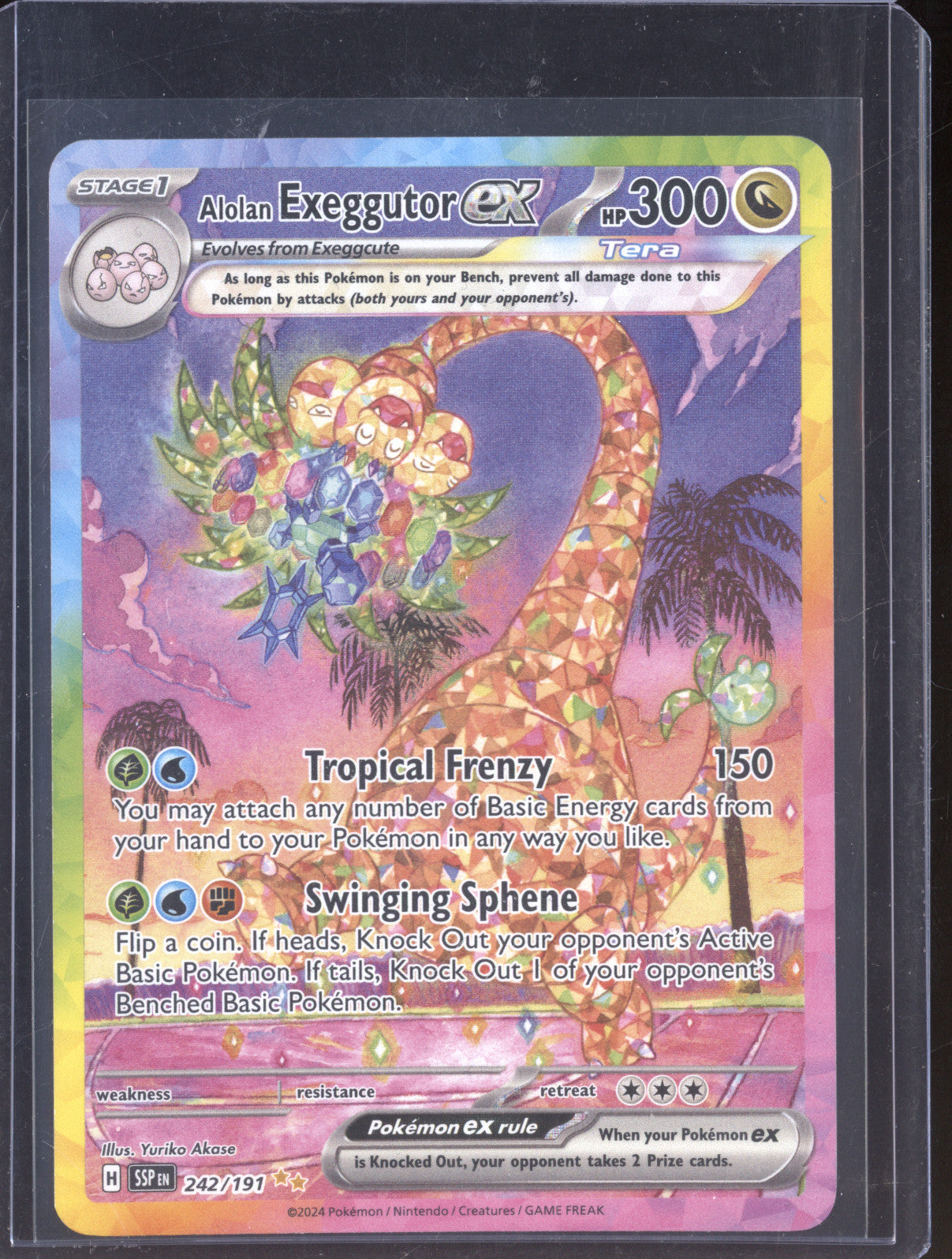 Alolan Exeggutor EX Pokemon Surging Sparks 242/191 Special Illustration Rare