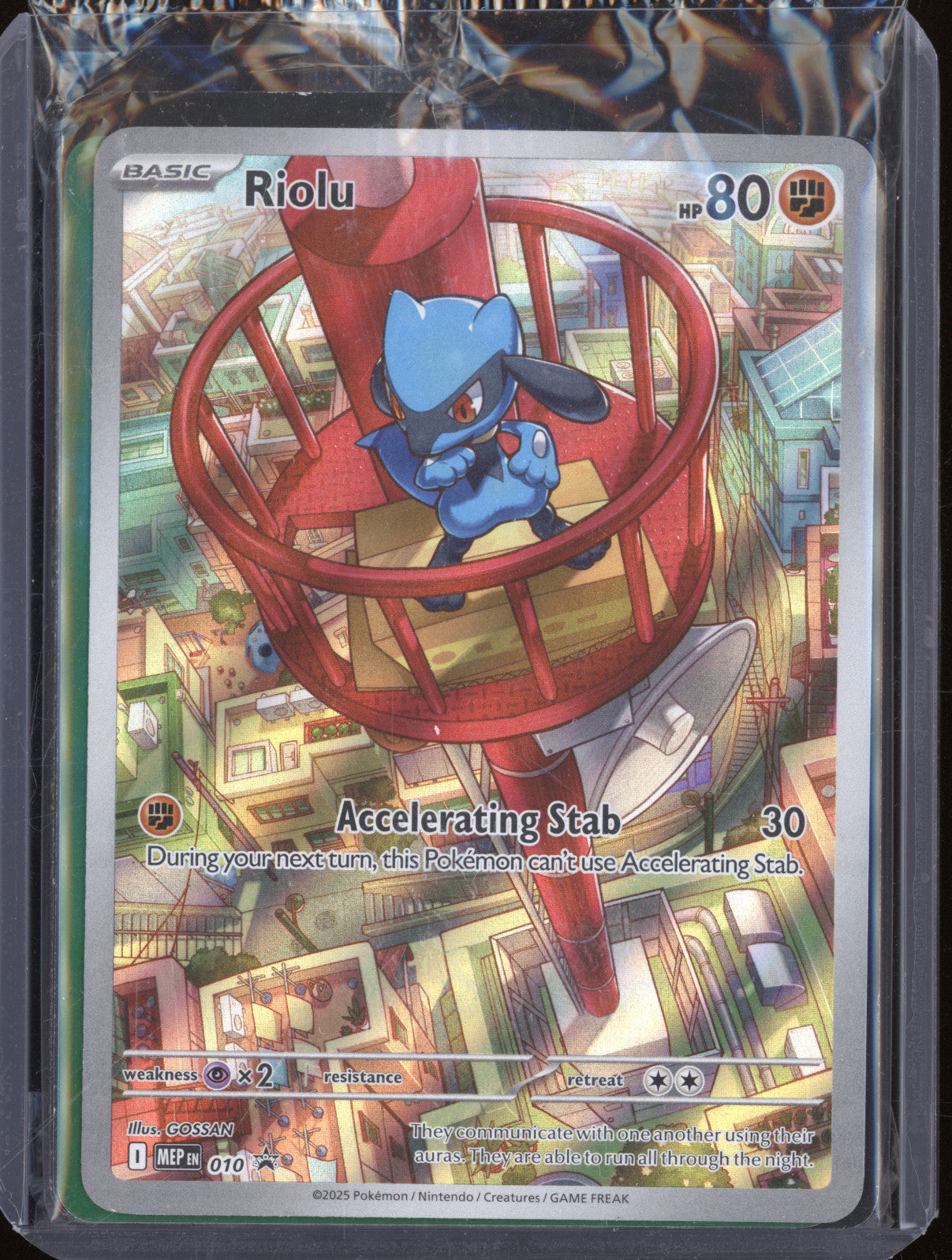 2025 Pokemon Mega Evolutions Black Star Promo MEP 010 Riolu