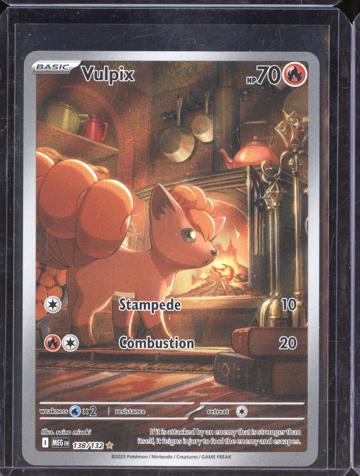 2025 Pokemon Mega Evolution 138 Vulpix Illustration Rare
