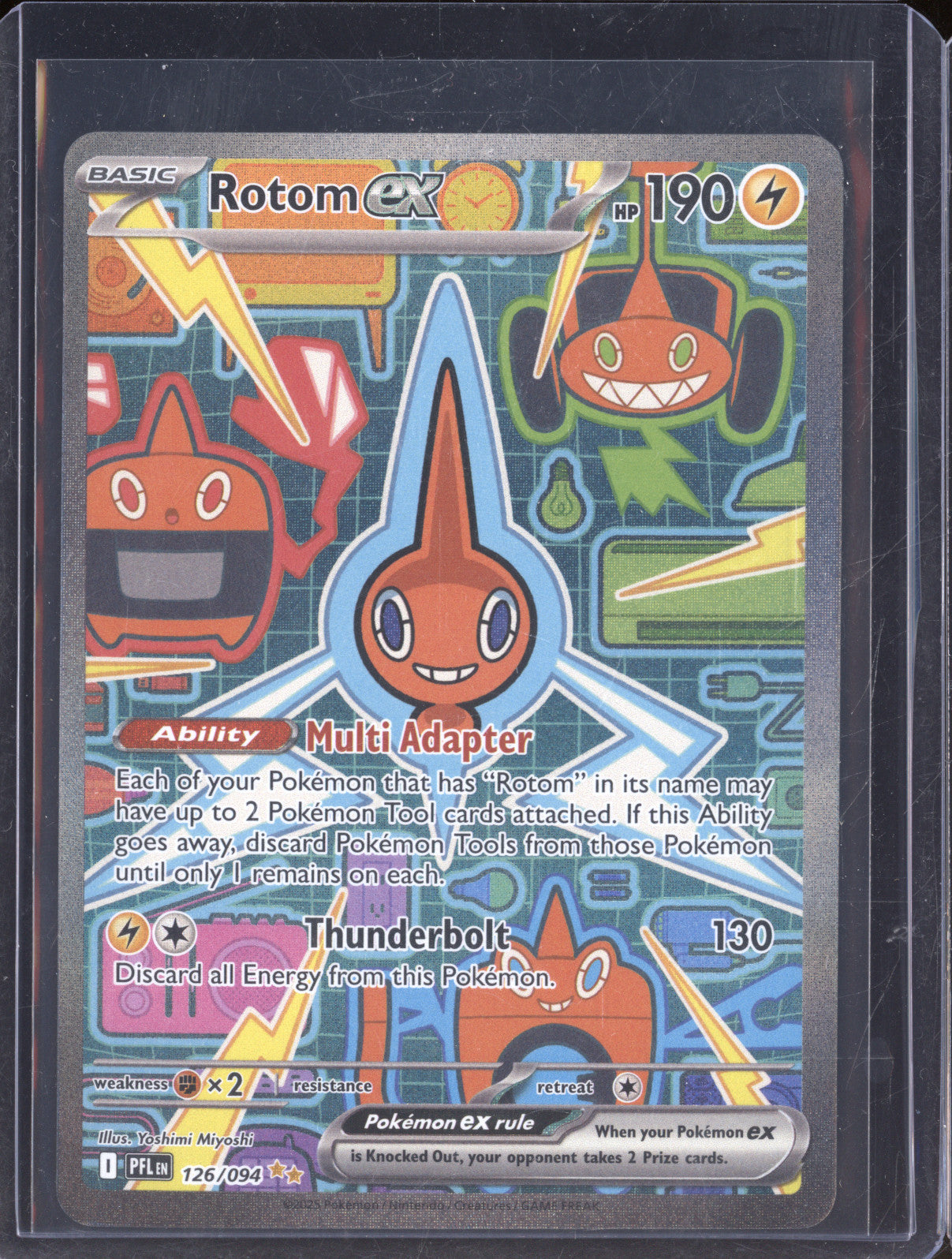 2025 Pokemon Phantasmal Flames 126/094 Rotom ex Special Illustration Rare