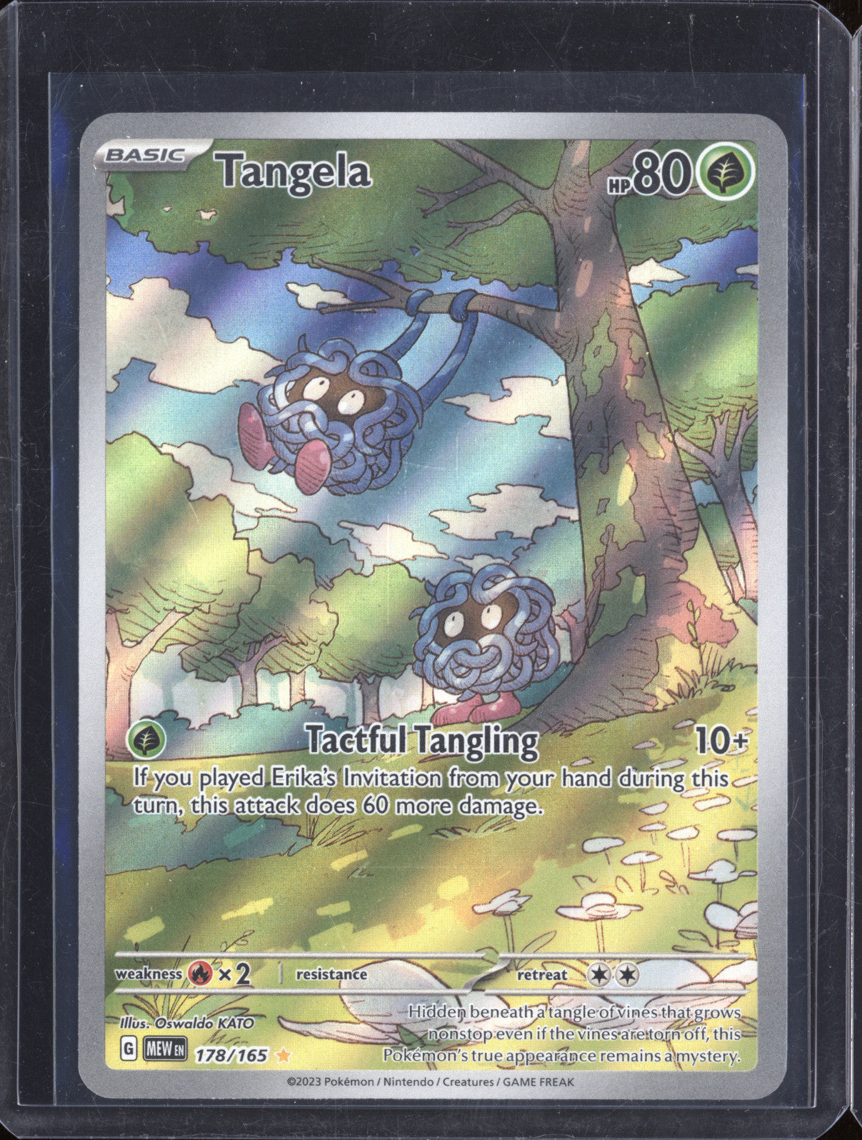 2023 Pokemon Scarlet & Violet MEW EN 151 178/165 Tangela Illustration Rare