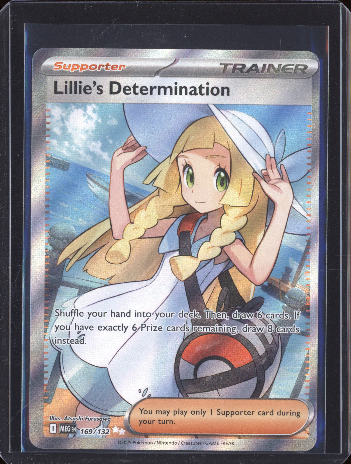 2025 Pokemon Mega Evolutions MEG 169/132 Lillie's Determination Ultra Rare
