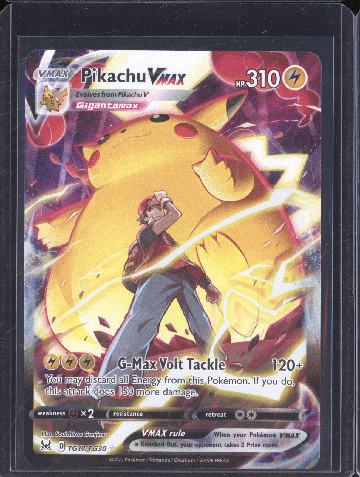 Pikachu VMax 2022 Pokemon Lost Origin TG17/TG30 Full Art