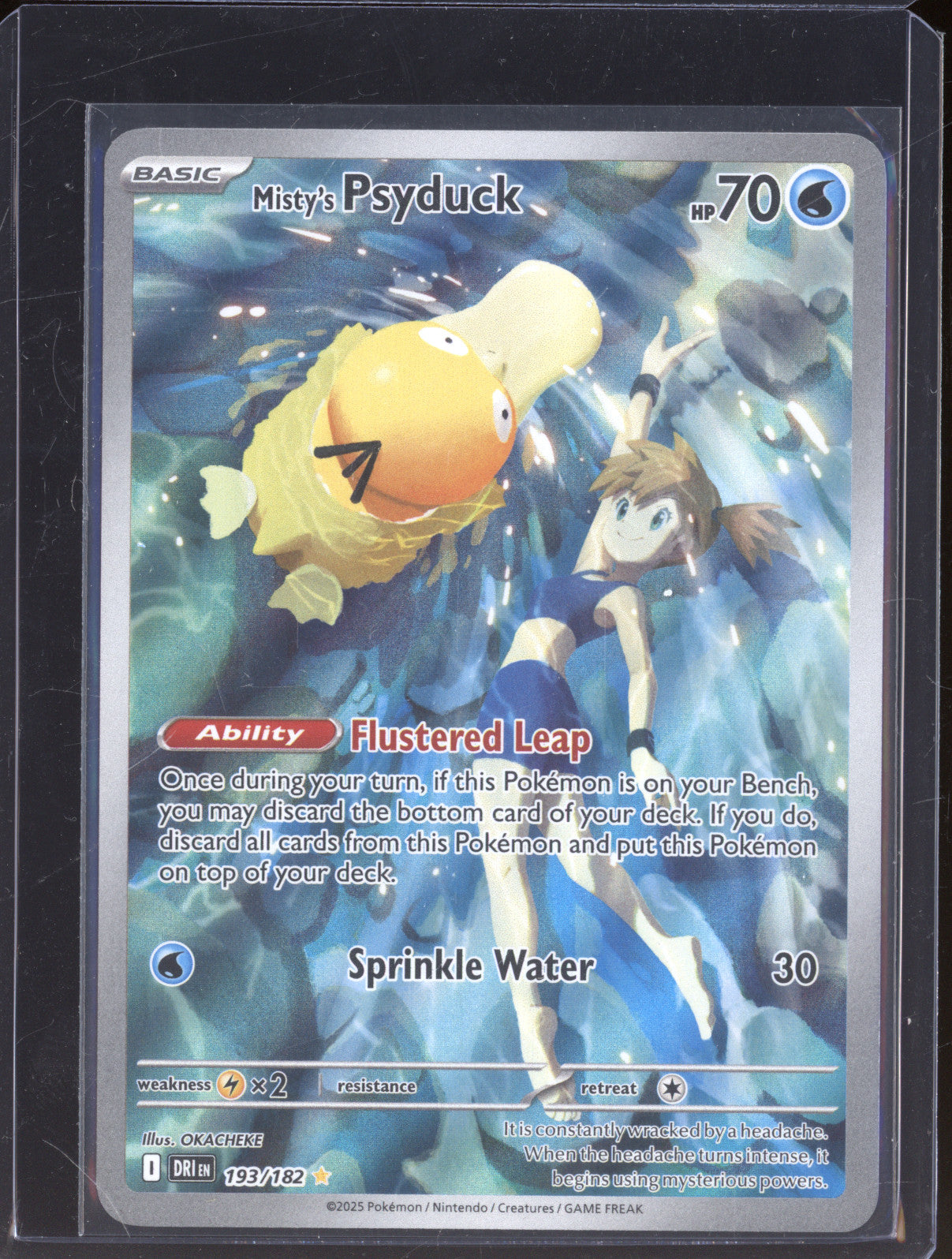 Misty's Psyduck 2025 Pokemon Destined Rivals DRI 193/182 Illustration Rare