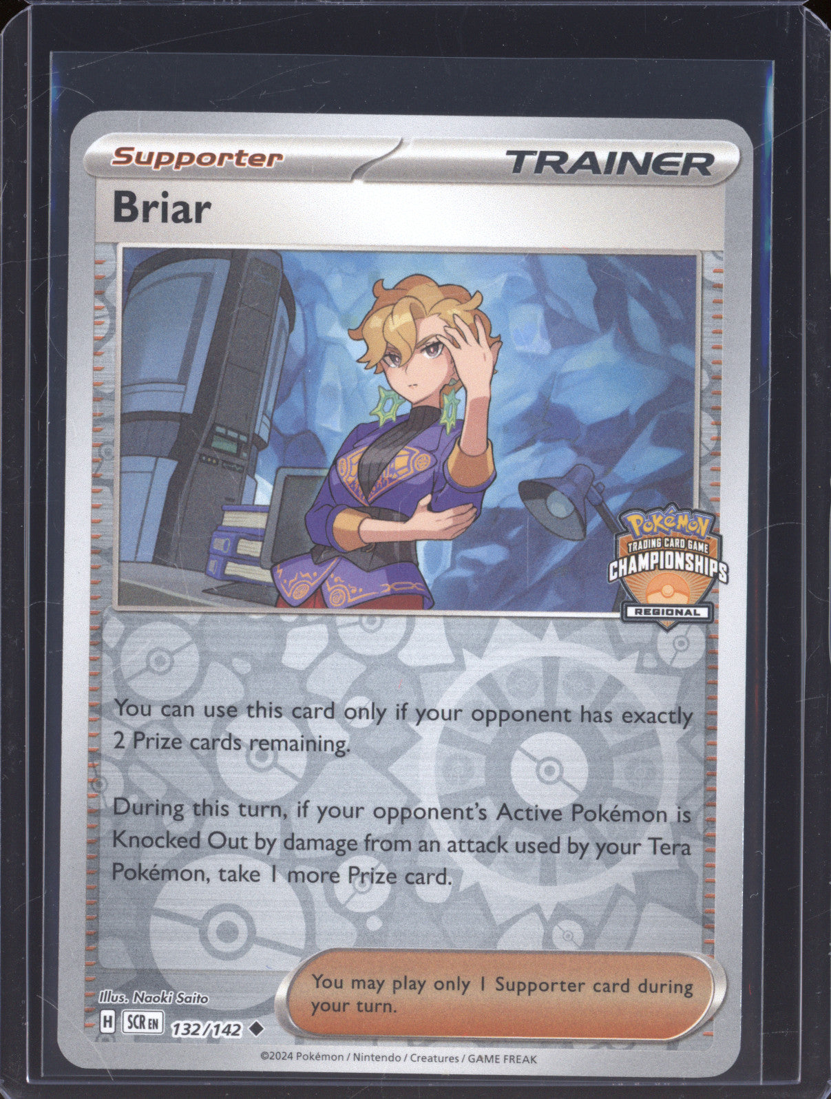 Briar 2024 Pokemon League Promo SCR 132/142 Regional Championship Promo