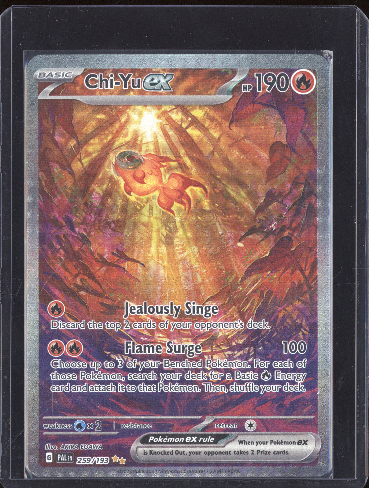 2023 Pokemon Paldea Evolved 259 Chi-Yu ex Special Illustration Rare