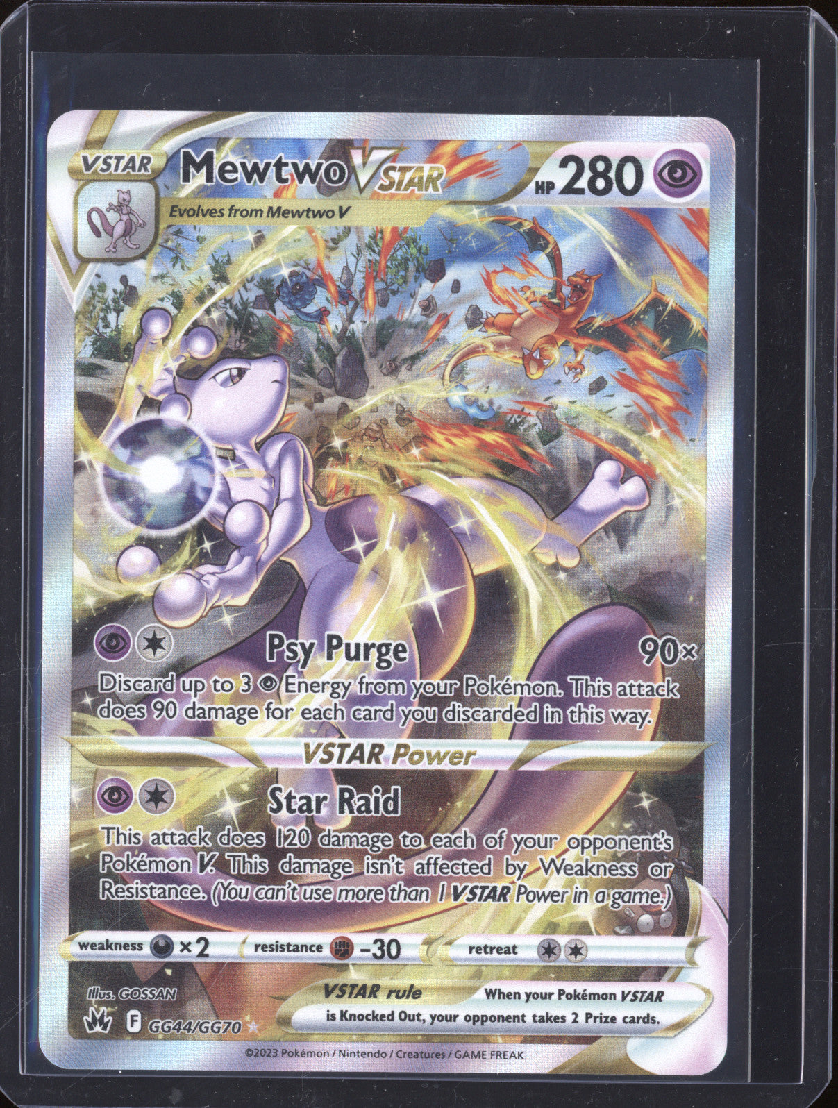 Mewtwo VSTAR 2023 Pokemon Crown Zenith GG44/GG70 Full Art