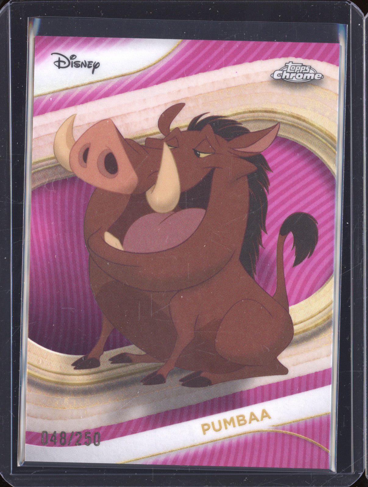 Pumbaa 2025 Topps Chrome 99 Pink Refractor 048/250