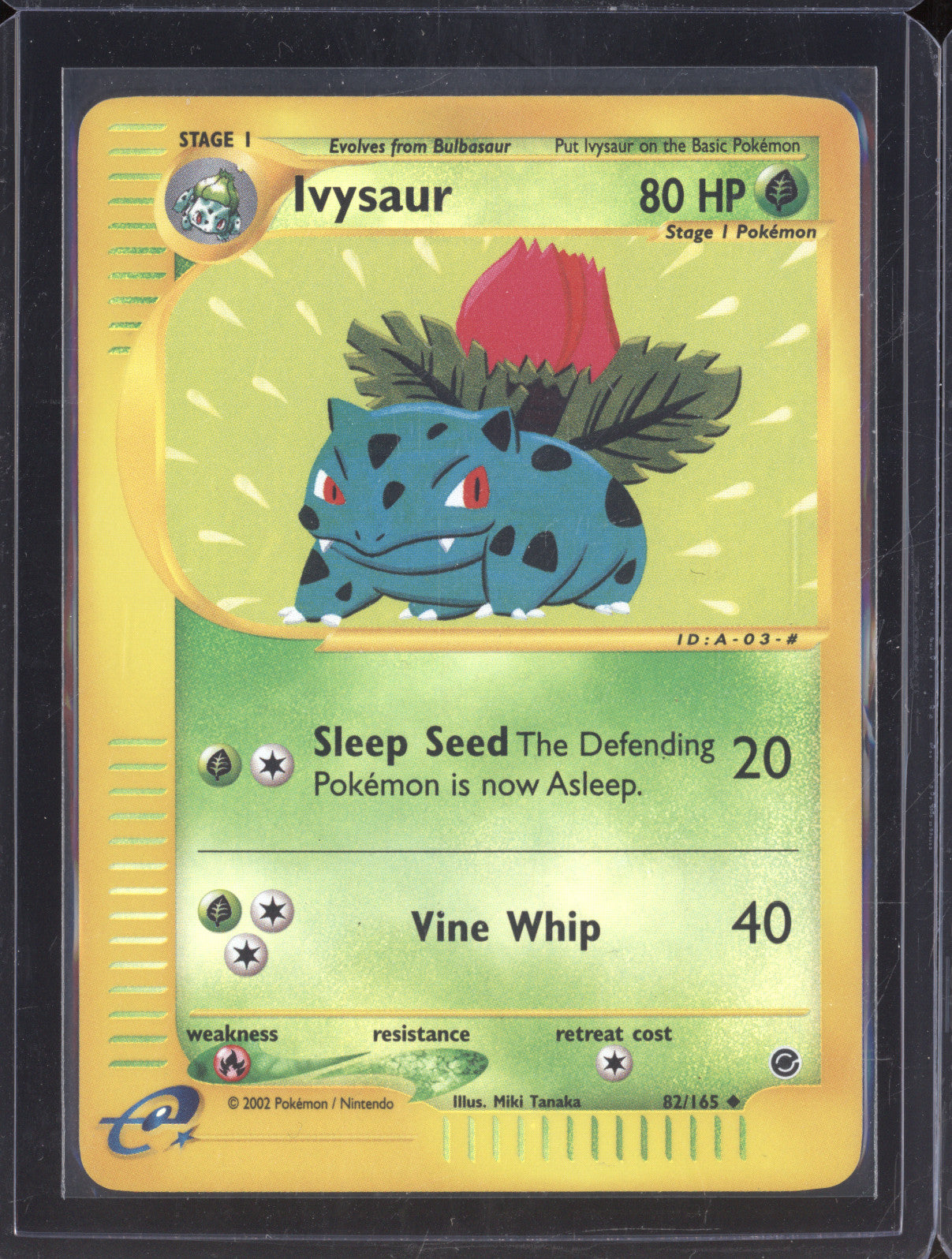 2002 Wizards of the Coast Expedition Base Set 82 Ivysaur Reverse Holo