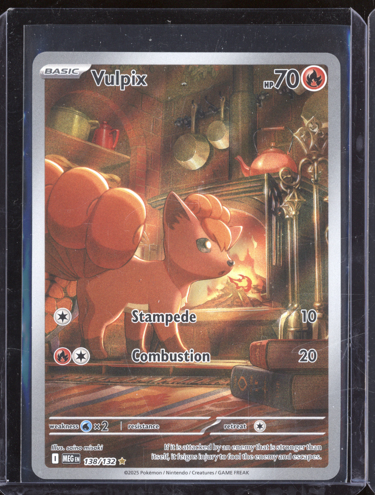 Vulpix 2025 Pokemon Mega Evolutions MEG 138/132 Illustration Rare