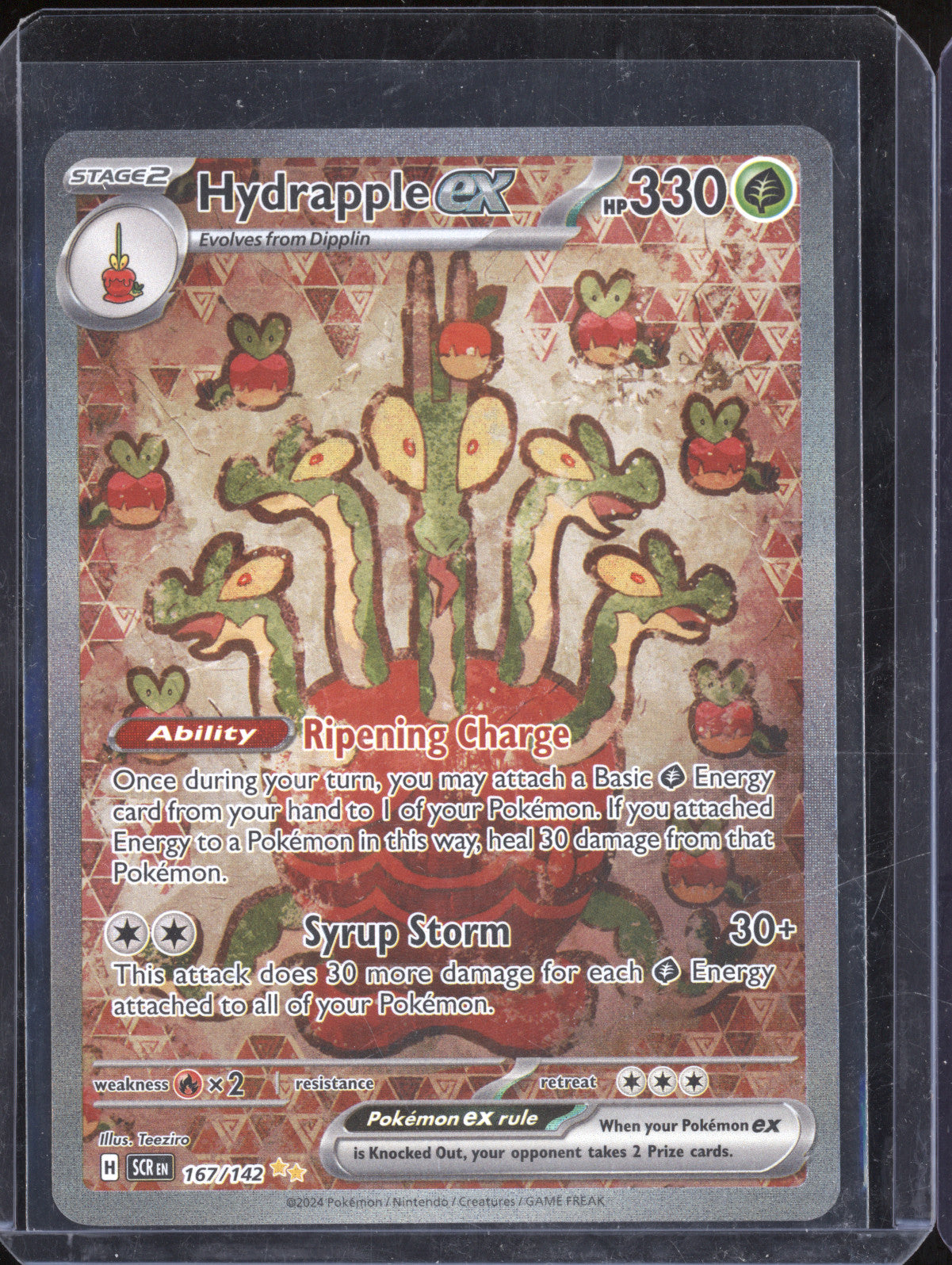 Hydrapple ex 2024 Pokemon Stellar Crown 167/142 Special Illustration Rare
