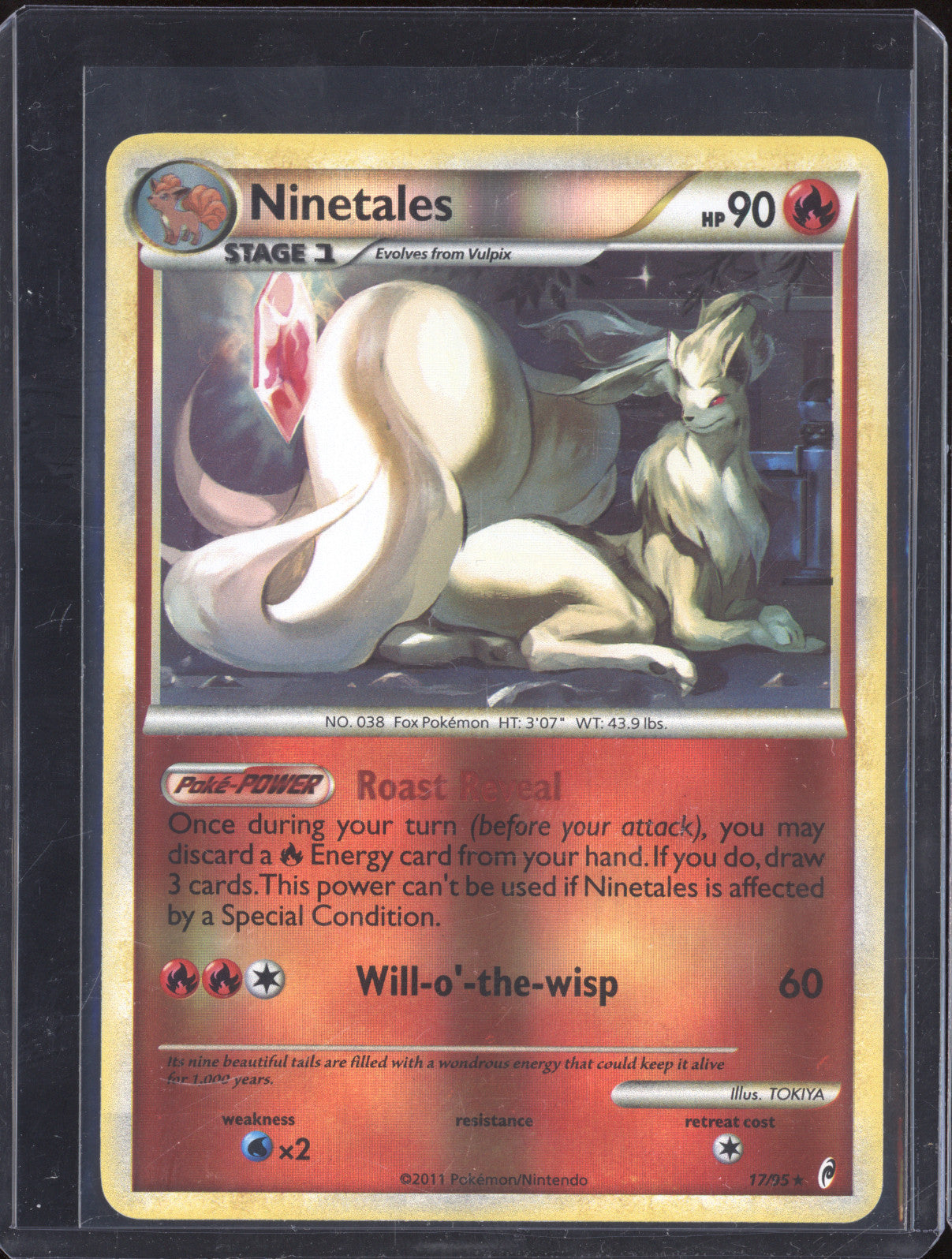 2011 Pokemon Call of Legends 17/95 Ninetales Reverse Holo Rare