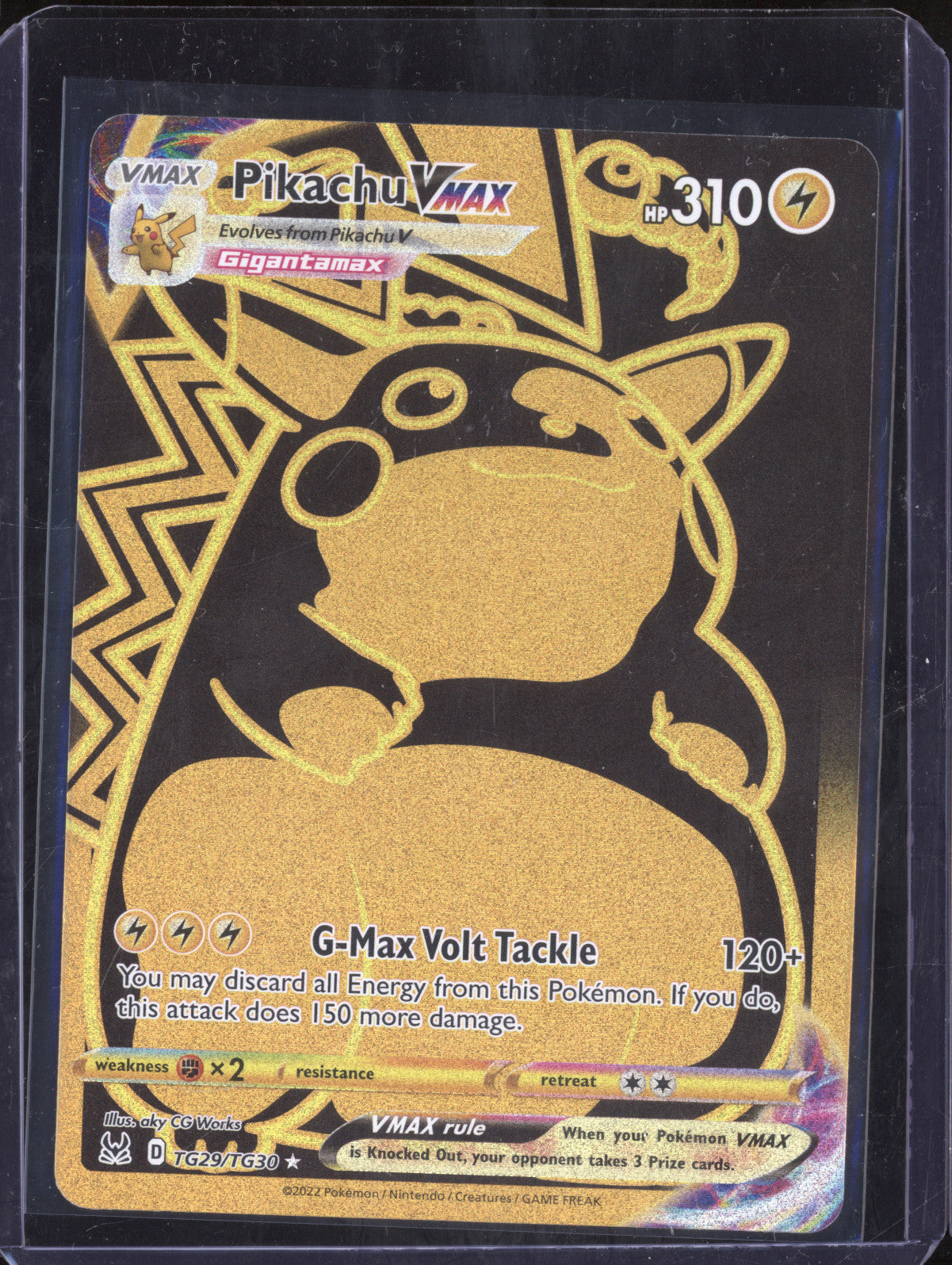 Pikachu VMax 2024 Pokemon Lost Origin TG29/TG30 Full Art