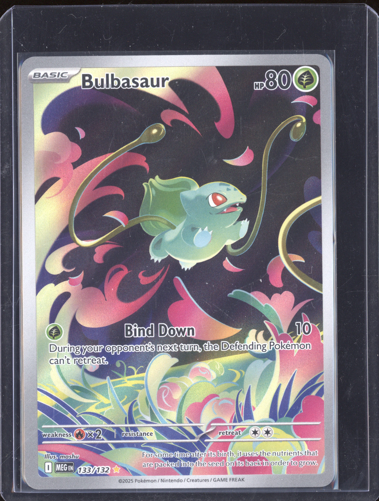 2025 Pokemon Mega Evolution Bulbasaur 133 Illustration Rare
