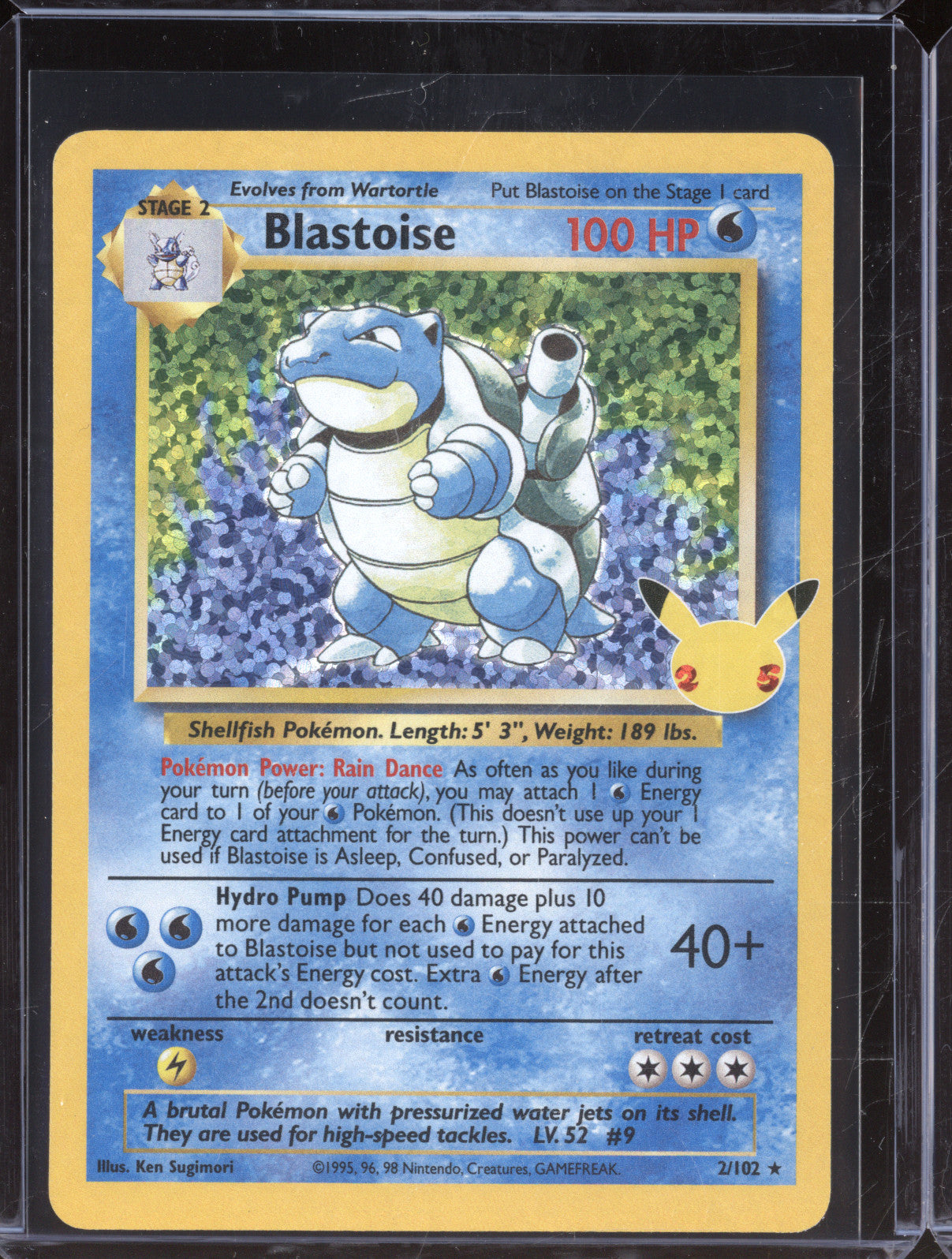 Blastoise 2021 Pokemon Celebrations 2/102 Classic Collection