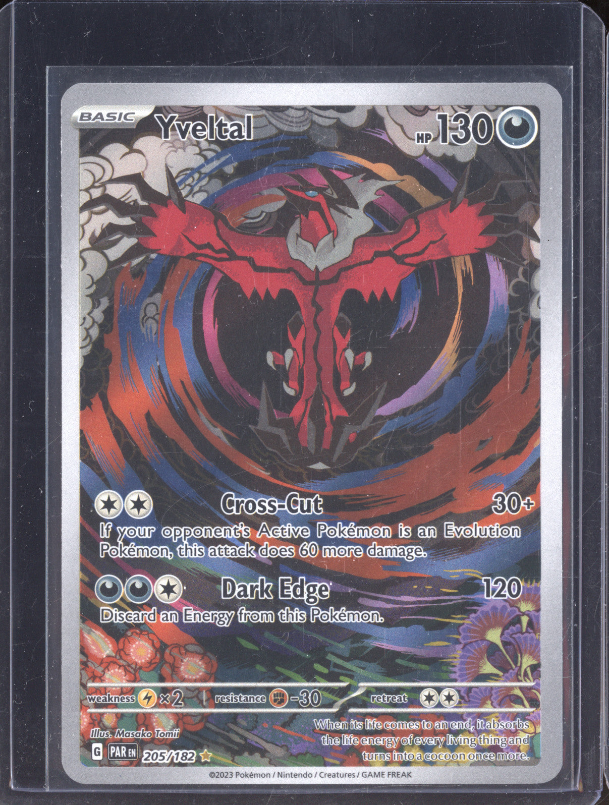 2023 Pokemon Paradox Rift 205 Yveltal Illustration Rare