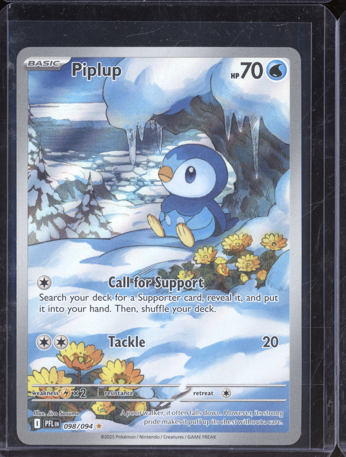 Piplup 2025 Pokemon Phantasmal Flames PFL 098/094 Illustration Rare