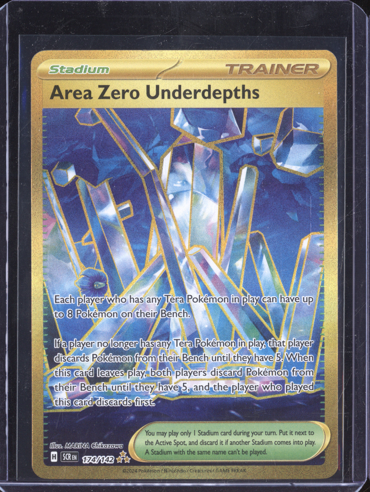 Area Zero Underdepths 2024 Pokemon Stellar Crown 174/142 Hyper Rare