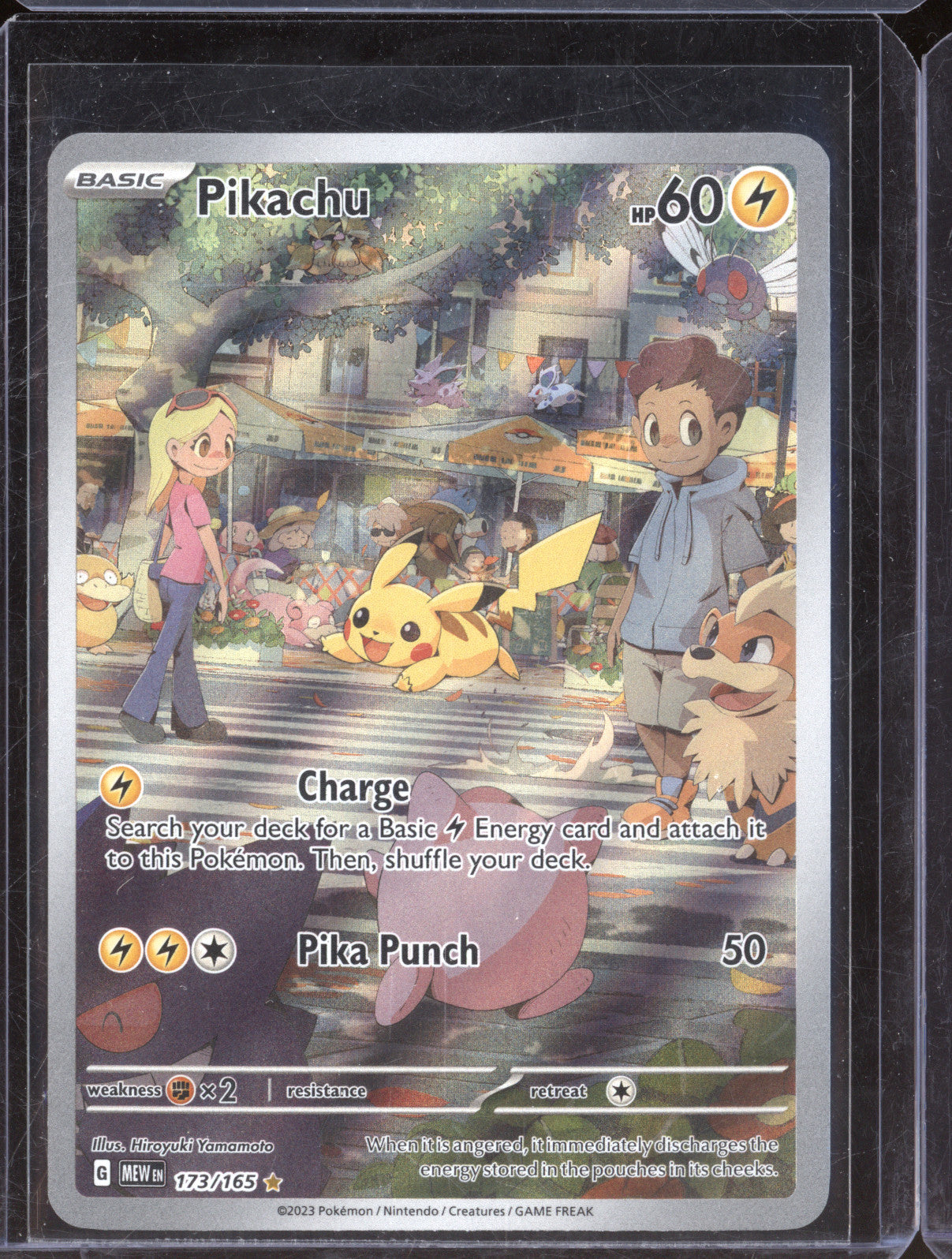 2023 Pokemon Mew EN 151 173/165 Pikachu Illustration Rare