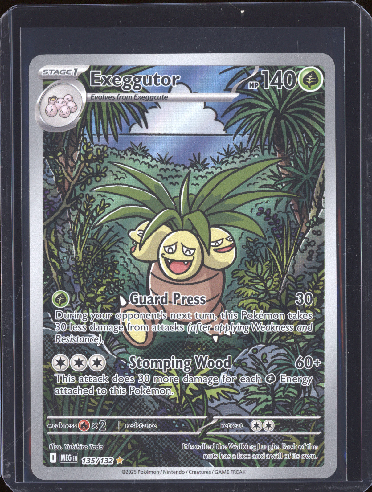2025 Pokemon Mega Evolutions MEG 135 Exeggutor Illustration Rare