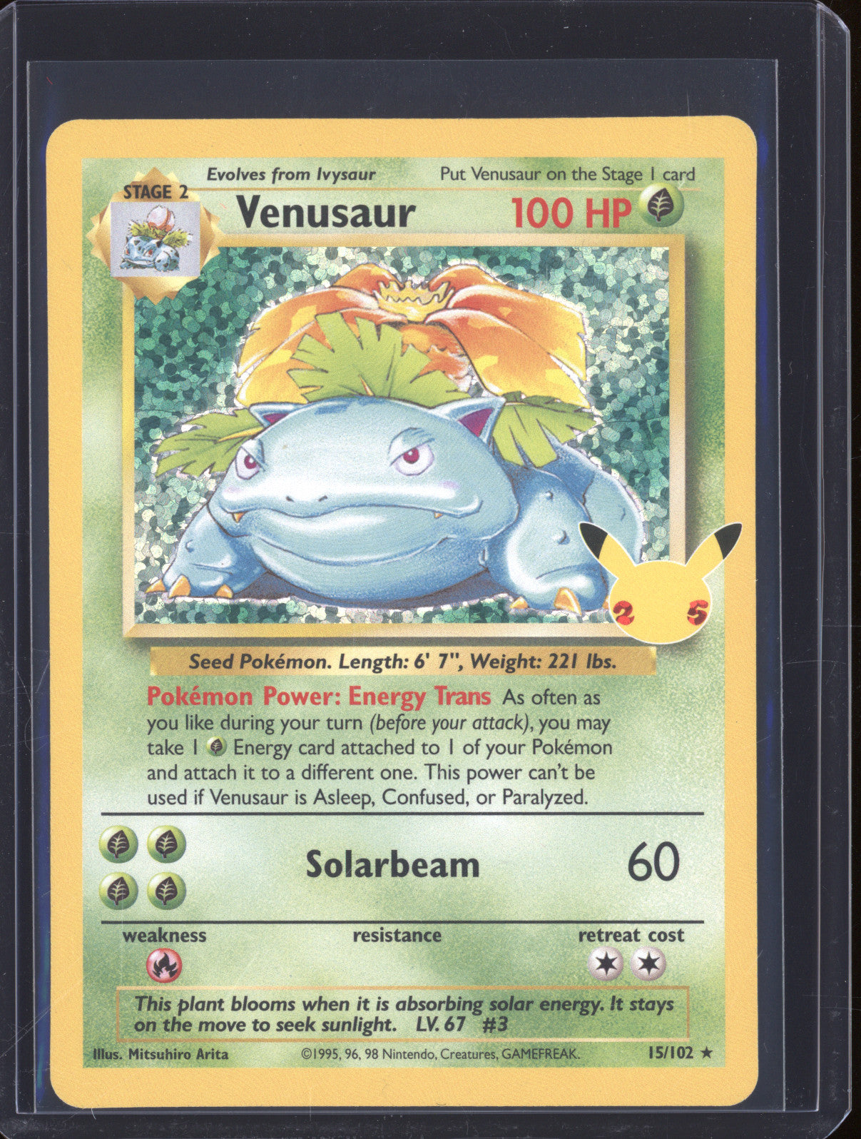 Venusaur 2021 Pokemon 25th Celebrations 15/102 Holo