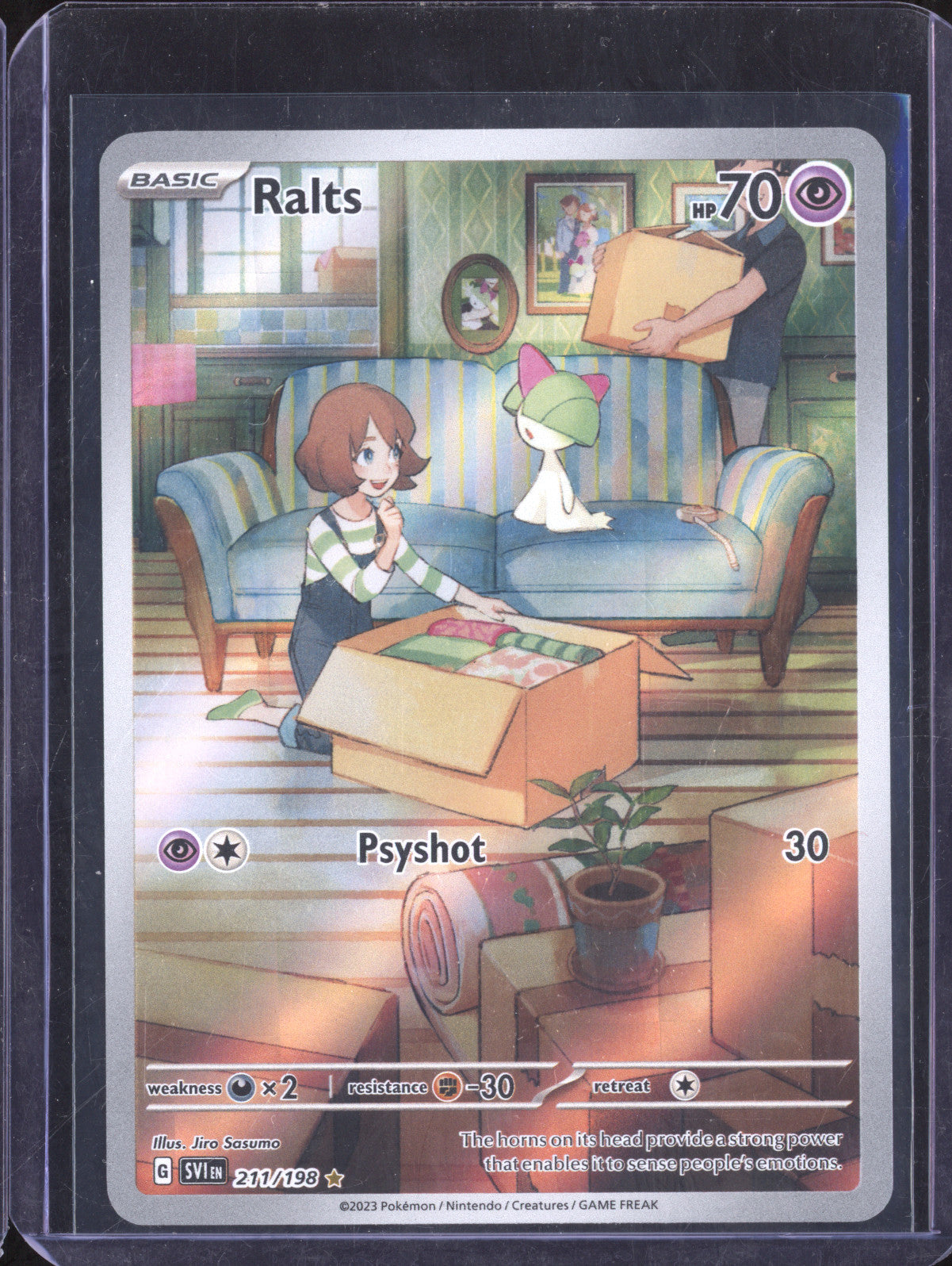 Ralts 2023 Pokemon Scarlet & Violet 211/198 Illustration Rare