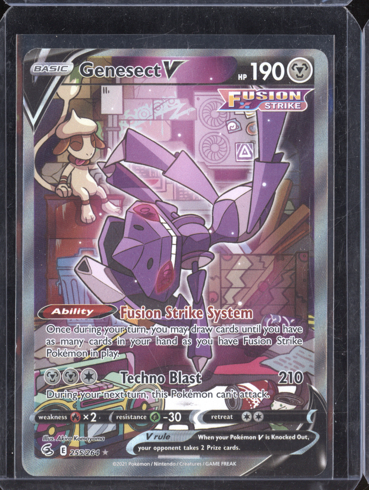 Genesect V 2023 Pokemon Fusion Strike 255/264 Alt Art