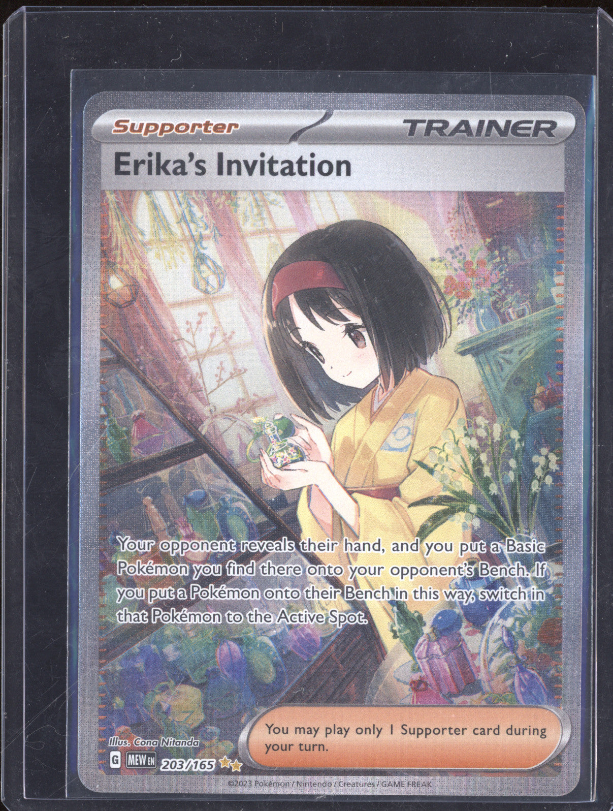 2023 Pokemon Scarlet & Violet 151 203/165 Erika Special Illustration Rare