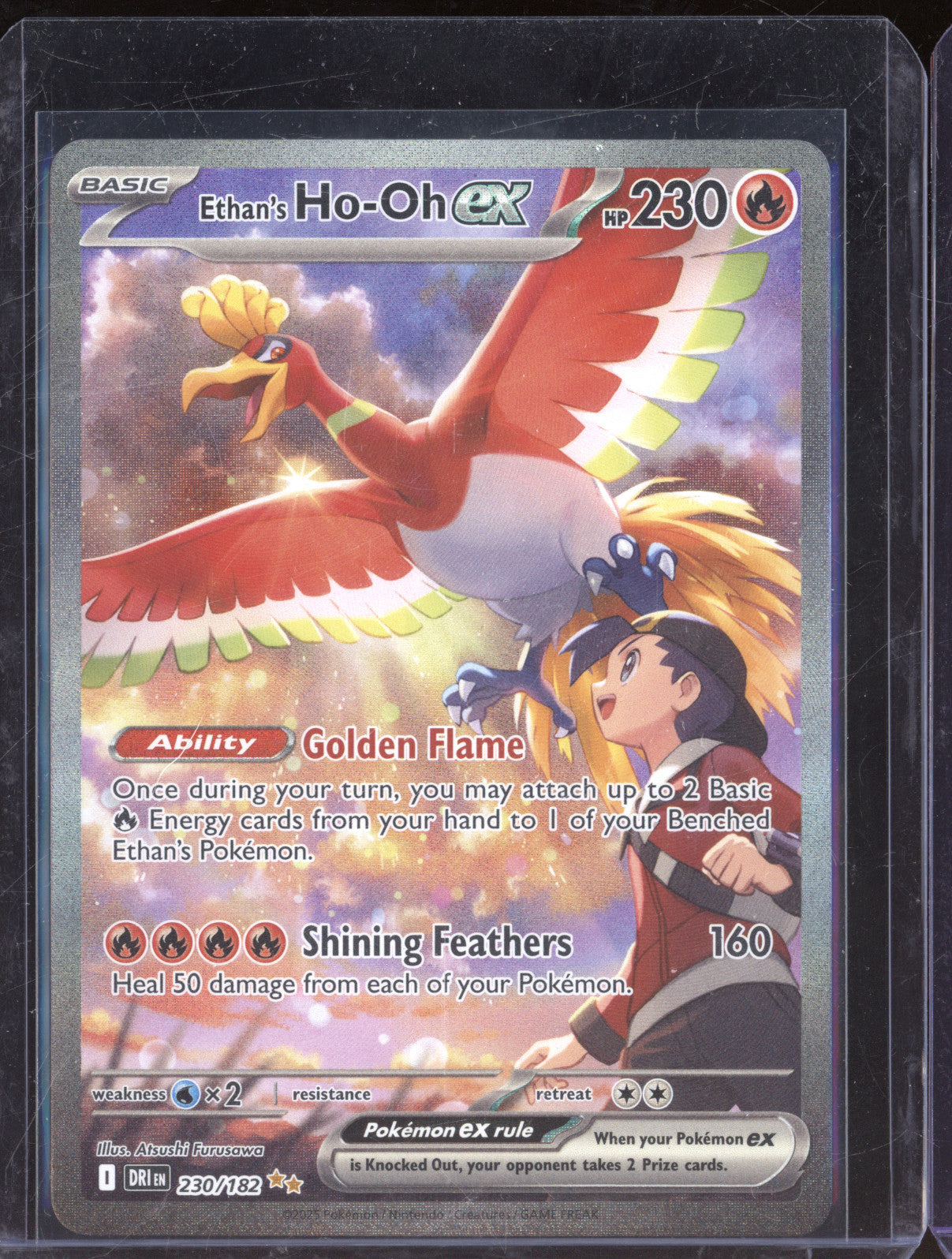 Ethan's Ho-Oh ex Pokemon Destined Rivals DRI 230/182 Special Illustration Rare