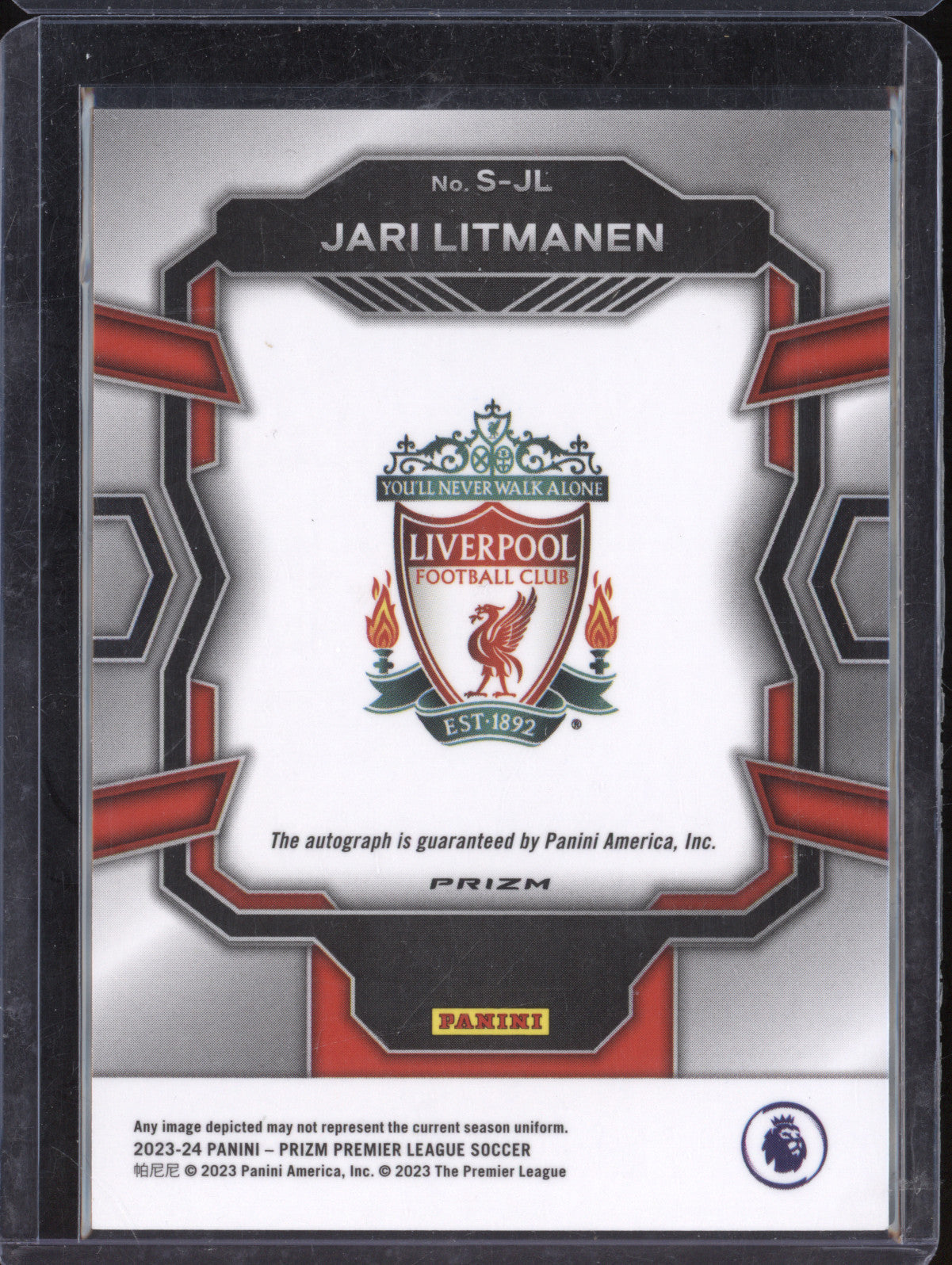 Jari Litmanen 2023-24 Panini Prizm Premier League S-JL Choice Auto