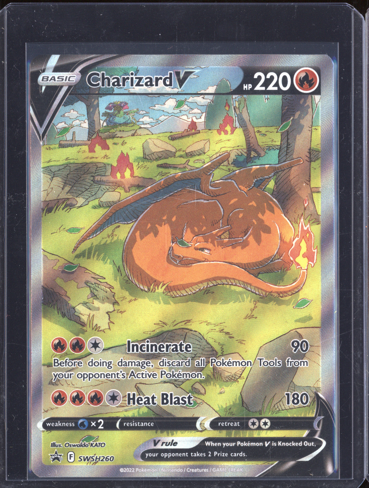 2022 Pokemon Sword & Shield Promo SWSH260 Charizard V Holo