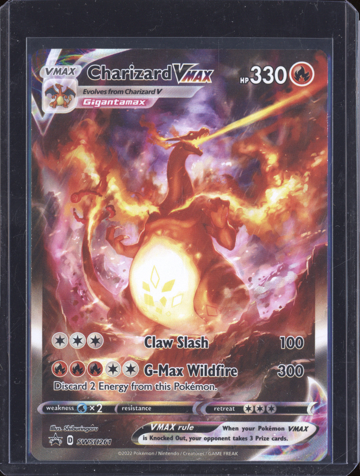 2022 Pokemon Sword & Shield Promo SWSH261 Charizard VMax Full Art