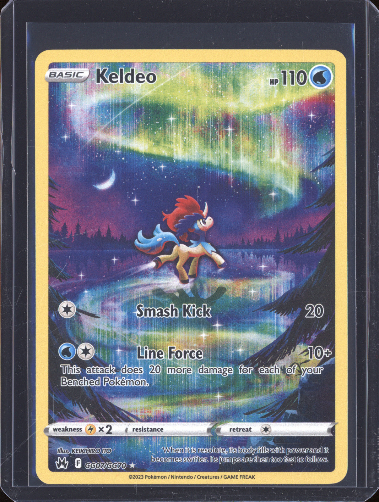 Keldeo 2023 Pokemon Crown Zenith GG07/GG70 Holo Rare