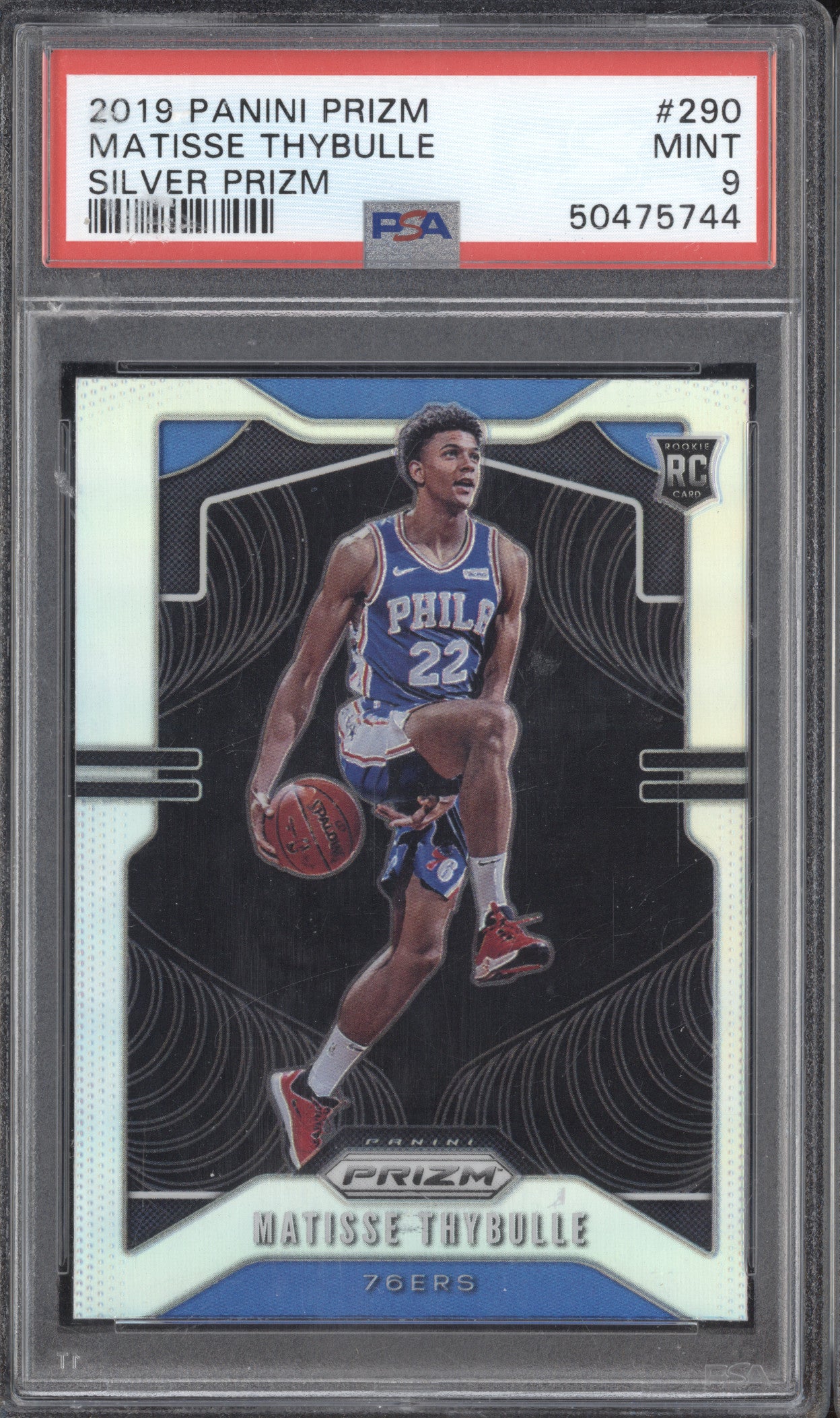 Matisse Thybulle 2019-20 Panini Prizm 290 Silver RC PSA 9