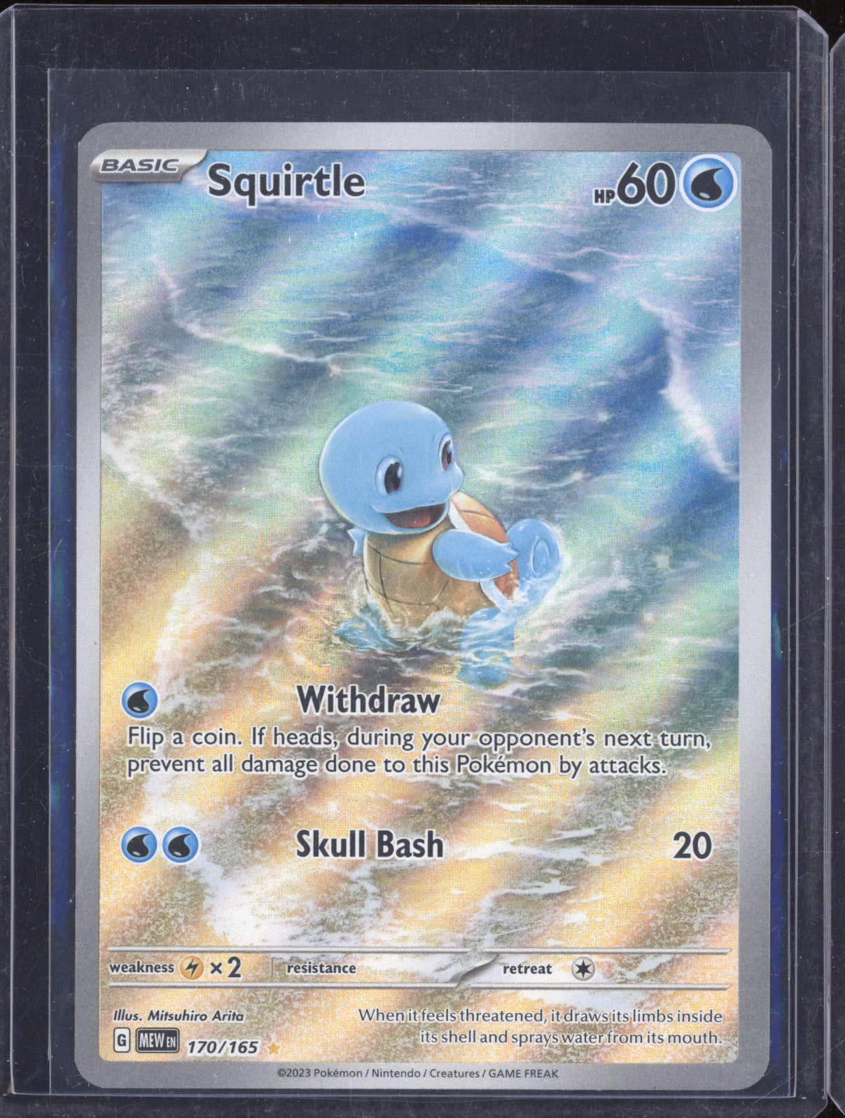 Squirtle 2023 Pokemon Scarlet & Violet 151 MEW 170/165 Illustration Rare