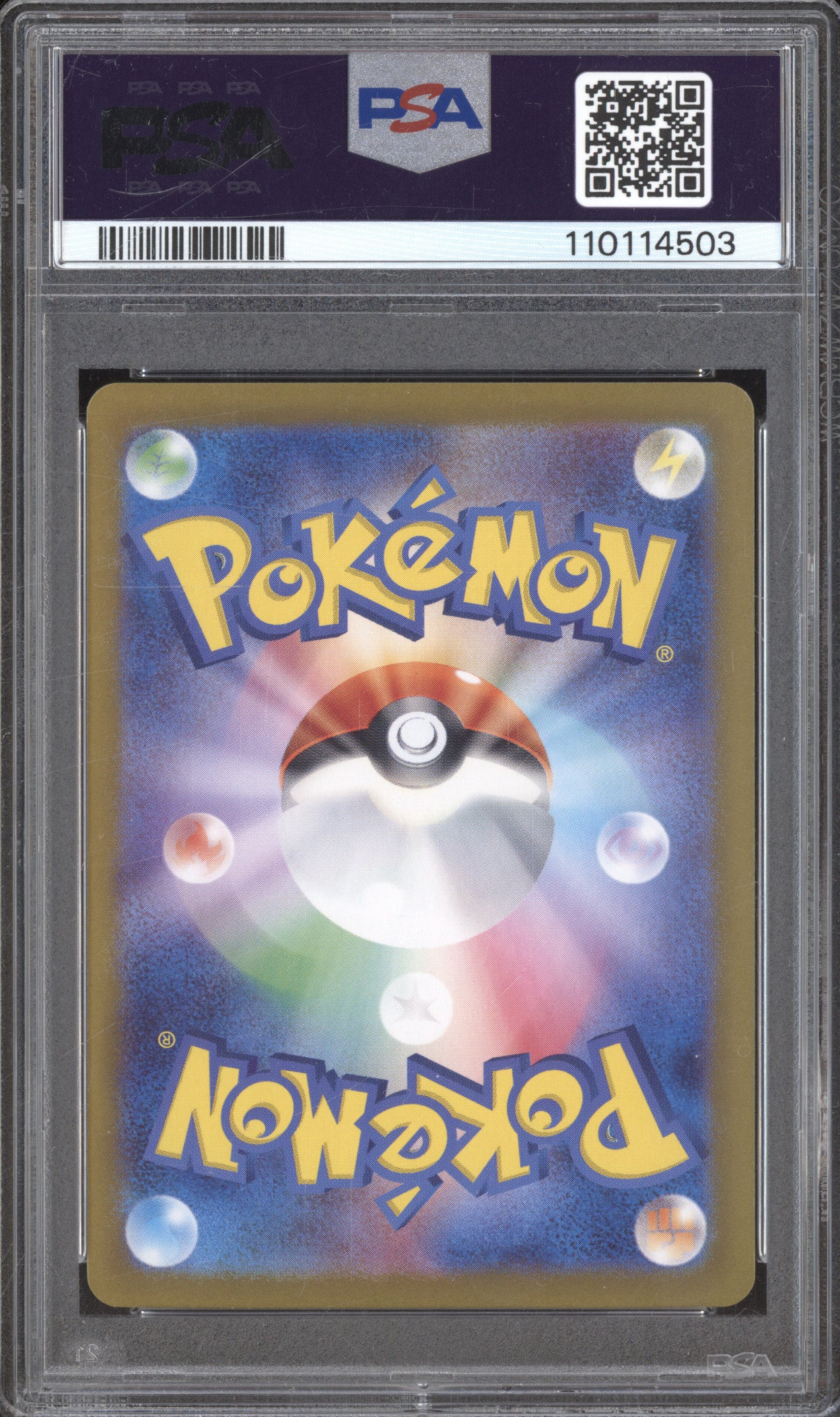 Flareon Pokemon Terastal Festival JP sv8a021/187 Master Ball Reverse Holo PSA 9