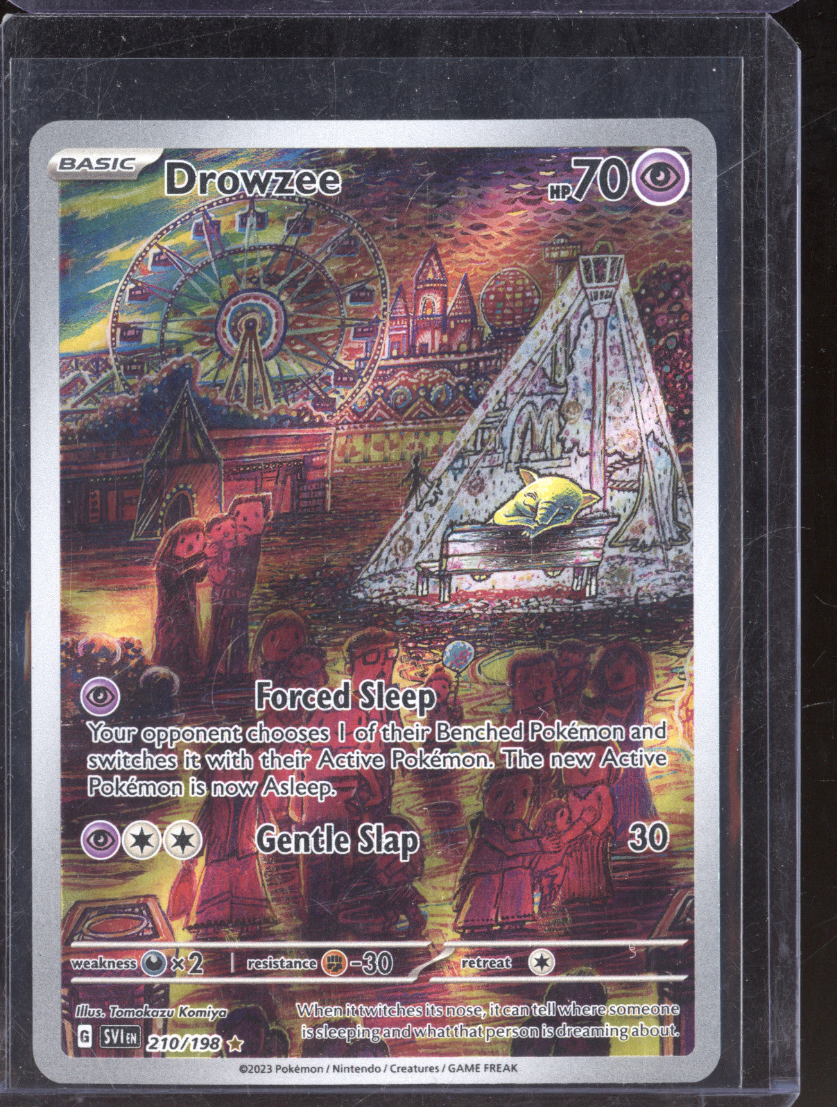 Drowzee 2023 Pokemon Scarlet & Violet SVI 210/198 Illustration Rare